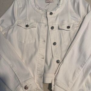 Jen7 Women's White Jacket